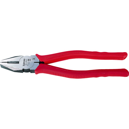 トラスコ中山 スリーピークス ペンチ(JIS付) エラストマーグリップ 217mm(ご注文単位1個)【直送品】