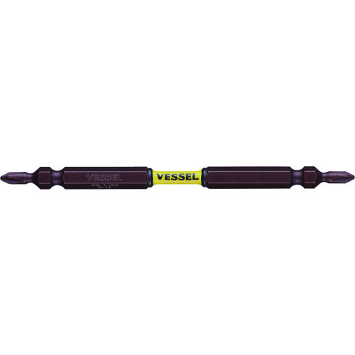 トラスコ中山 ベッセル サキスボスリムトーションビットSDT 2本組(両頭)+1×110mm(ご注文単位1パック)【直送品】