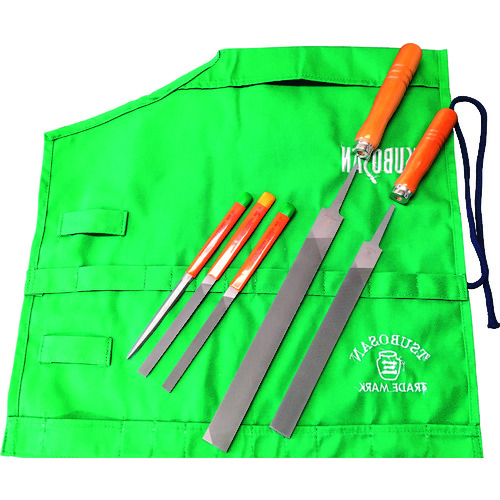 トラスコ中山 ツボサン 技能検定2級用ヤスリセット(ご注文単位1組)【直送品】