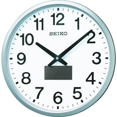 トラスコ中山 SEIKO ハイブリッドソーラー電波掛時計(ご注文単位1個)【直送品】