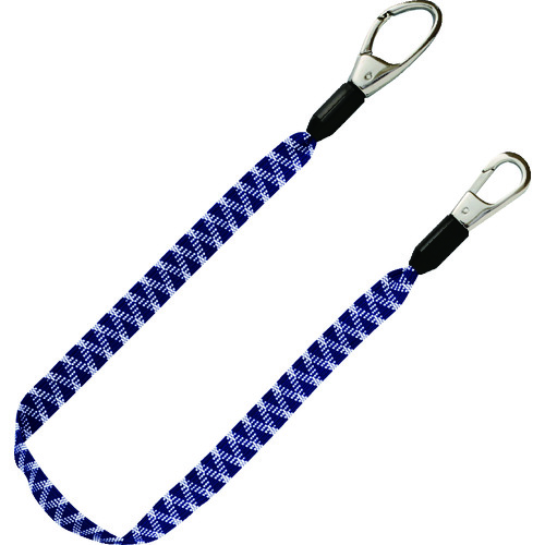 トラスコ中山 TOP ゴム製セーフティーコード ハイフラット ブルー 最大長さ1300/自然長550mm(ご注文単位1本)【直送品】