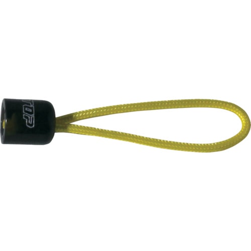 トラスコ中山 TOP ハイテク繊維製 工具接続コードショート イエロー 全長50mm(ご注文単位1本)【直送品】