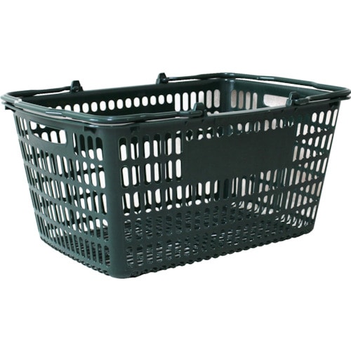 トラスコ中山 大和産業 買い物かご SL-20 エバーグリーン(ご注文単位1個)【直送品】