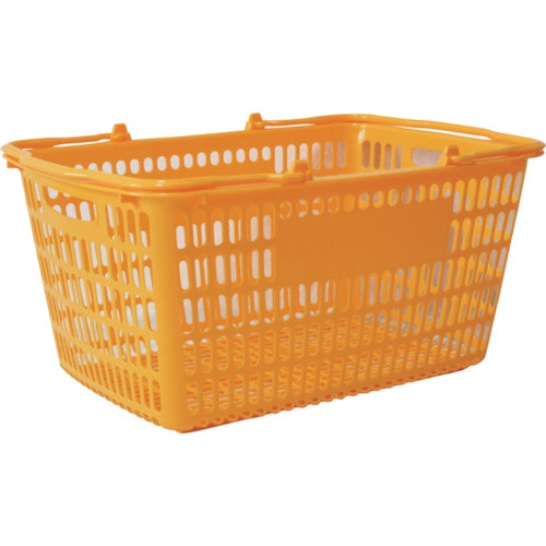 トラスコ中山 大和産業 買い物かご SL-20 イエロー(ご注文単位1個)【直送品】