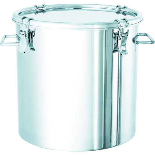 トラスコ中山 日東 ステンレスタンク サニタリークリップ式密閉タンク 100L(ご注文単位1個)【直送品】
