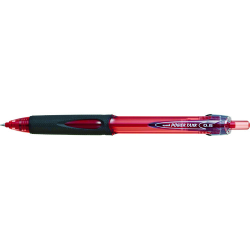 トラスコ中山 uni パワータンクスタンダード油性BP細字 赤(ご注文単位10本)【直送品】