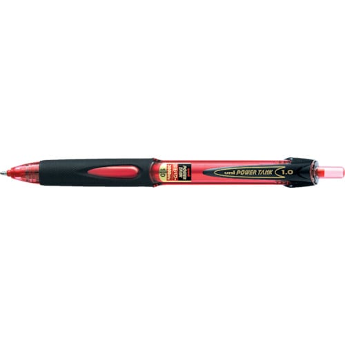 トラスコ中山 uni パワータンクスタンダード油性BP太字 赤(ご注文単位10本)【直送品】