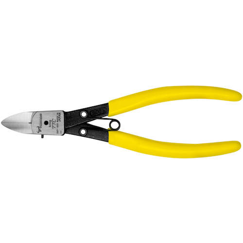 トラスコ中山 TTC KingTTC スリムニッパー ラウンドタイプ バネ付 全長168mm(ご注文単位1個)【直送品】