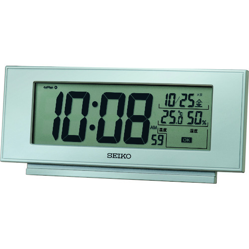 トラスコ中山 SEIKO デジタル時計 快適環境NAVI(ご注文単位1個)【直送品】