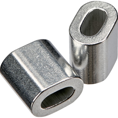 トラスコ中山 TRUSCO ワイヤロープ用アルミスリーブ(2個入)2.5パイ用(ご注文単位1袋)【直送品】