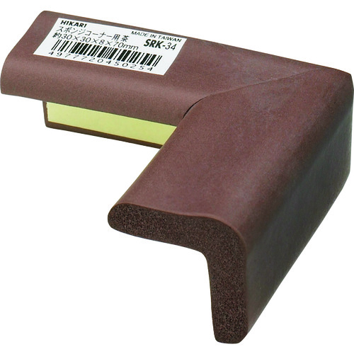 トラスコ中山 光 スポンジコーナー用 茶30×30mm(ご注文単位1個)【直送品】