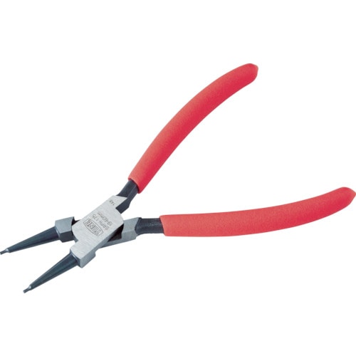 トラスコ中山 TONE スナップリングプライヤ(ストレートタイプ 穴用) 全長225mm リング使用範囲40~100mm(ご注文単位1個)【直送品】