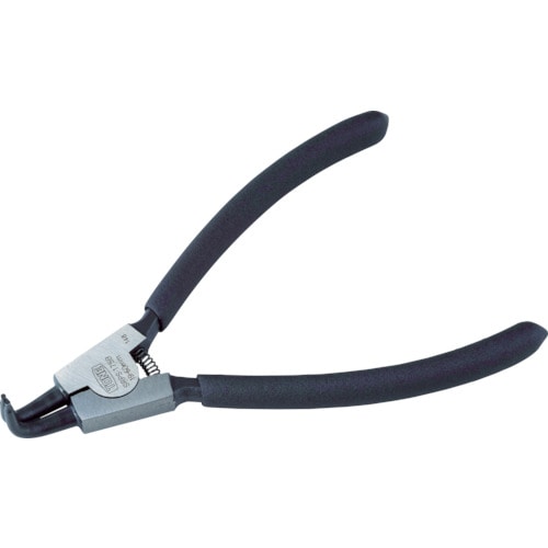 トラスコ中山 TONE スナップリングプライヤ(ベントタイプ 軸用) 全長130mm リング使用範囲10~25mm(ご注文単位1個)【直送品】