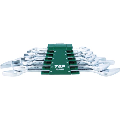 トラスコ中山 TOP 6丁組スパナ(ISO) Aセット(ご注文単位1セット)【直送品】