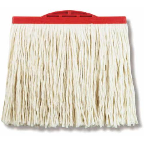 トラスコ中山 セイワ ながもちモップ替糸8寸260g(赤)(ご注文単位1枚)【直送品】