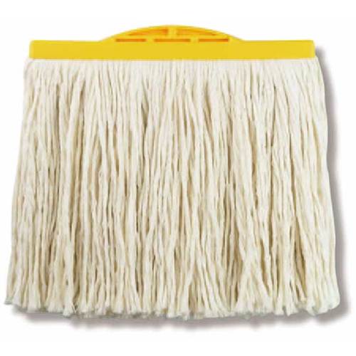 トラスコ中山 セイワ ながもちモップ替糸8寸260g(黄)(ご注文単位1枚)【直送品】