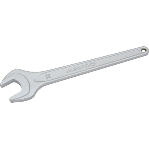 トラスコ中山 ASH 丸形片口スパナ強力タイプJISH(クロムメッキ)19mm(ご注文単位1個)【直送品】