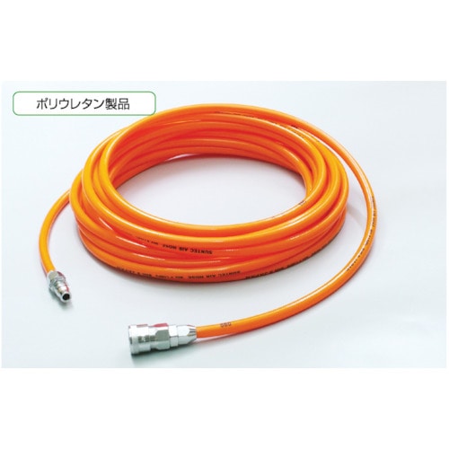 トラスコ中山 十川 サンテックエアーホース10M オレンジ(ご注文単位1本)【直送品】