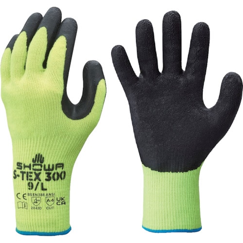 トラスコ中山 ショーワ 耐切創手袋 ハガネコイル S-TEX300 Lサイズ(ご注文単位1組)【直送品】