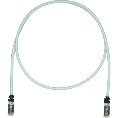 トラスコ中山 パンドウイット CAT6A/CAT6 シールドパッチコード 10m ライトグレー STP6X10MIG(ご注文単位1本)【直送品】