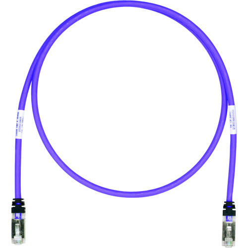 トラスコ中山 パンドウイット CAT6A/CAT6 シールドパッチコード 10m 紫 STP6X10MVL(ご注文単位1本)【直送品】