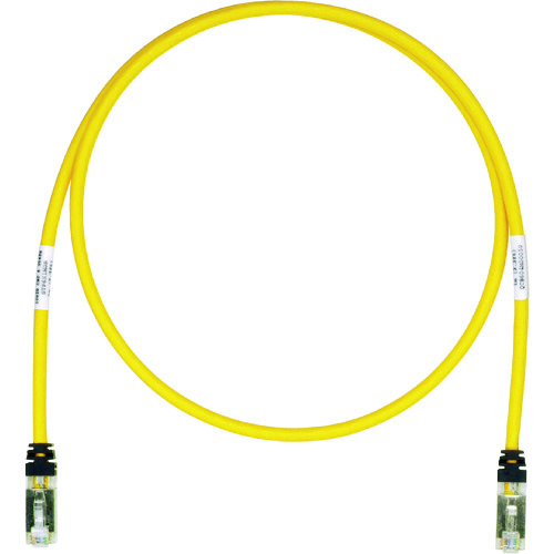 トラスコ中山 パンドウイット CAT6A/CAT6 シールドパッチコード 10m 黄 STP6X10MYL(ご注文単位1本)【直送品】