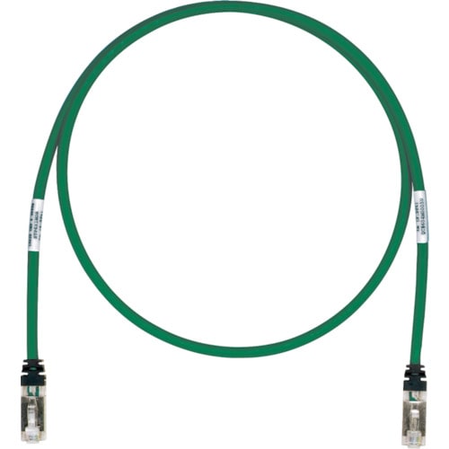 トラスコ中山 パンドウイット CAT6A/CAT6 シールドパッチコード 1m 緑 STP6X1MGR(ご注文単位1本)【直送品】