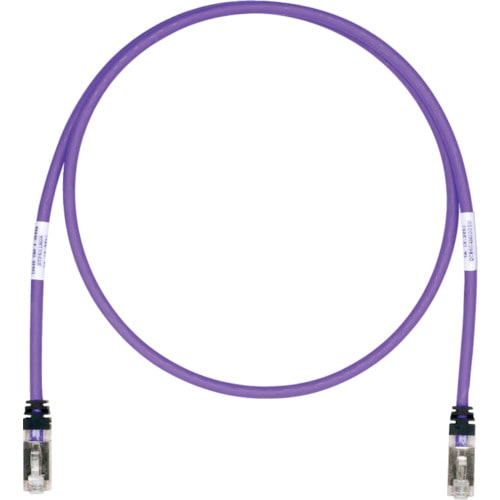 トラスコ中山 パンドウイット CAT6A/CAT6 シールドパッチコード 1m 紫 STP6X1MVL(ご注文単位1本)【直送品】
