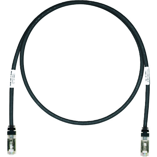 トラスコ中山 パンドウイット CAT6A/CAT6 シールドパッチコード 2.5m 黒 STP6X2.5MBL(ご注文単位1本)【直送品】