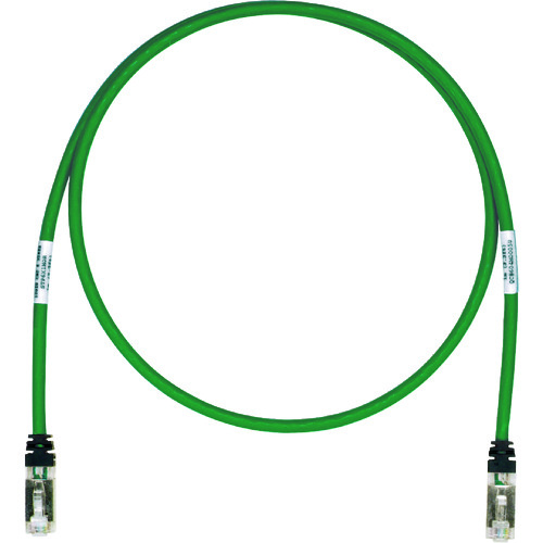 トラスコ中山 パンドウイット CAT6A/CAT6 シールドパッチコード 20m 緑 STP6X20MGR(ご注文単位1本)【直送品】