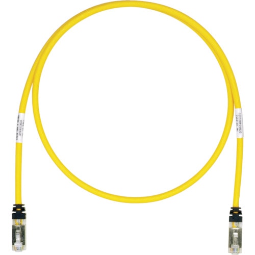 トラスコ中山 パンドウイット CAT6A/CAT6 シールドパッチコード 25m 黄 STP6X25MYL(ご注文単位1本)【直送品】