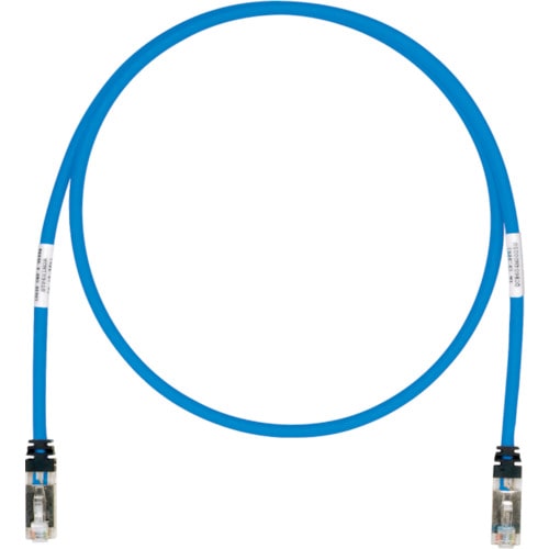 トラスコ中山 パンドウイット CAT6A/CAT6 シールドパッチコード 2m 青 STP6X2MBU(ご注文単位1本)【直送品】