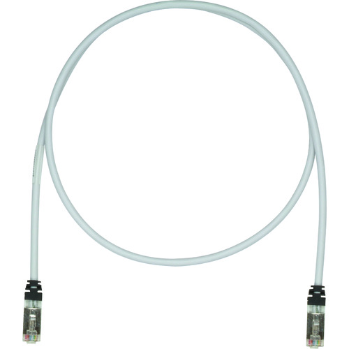 トラスコ中山 パンドウイット CAT6A/CAT6 シールドパッチコード 4m ライトグレー STP6X4MIG（ご注文単位1本）【直送品】
