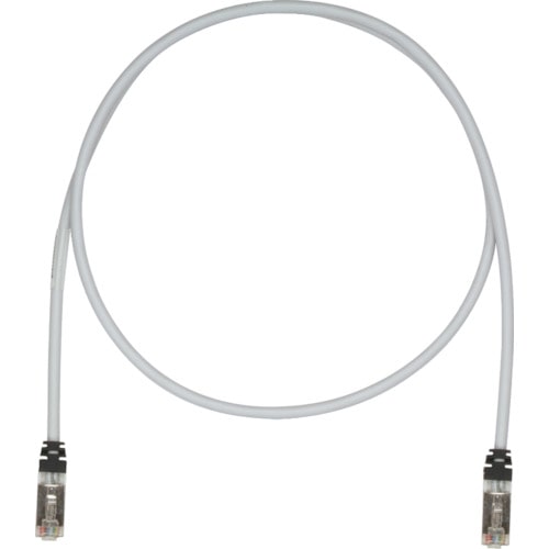トラスコ中山 パンドウイット CAT6A/CAT6 シールドパッチコード 8m ライトグレー STP6X8MIG(ご注文単位1本)【直送品】