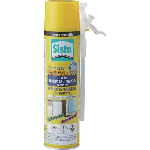 トラスコ中山 Sista 発泡ウレタン(1液タイプ)M5230 450g(ご注文単位1本)【直送品】