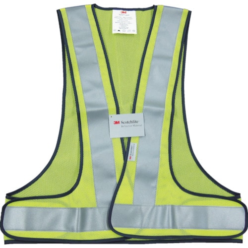 トラスコ中山 3M 高視認性反射ベスト SVP-02Y ライムイエロー(ご注文単位1着)【直送品】