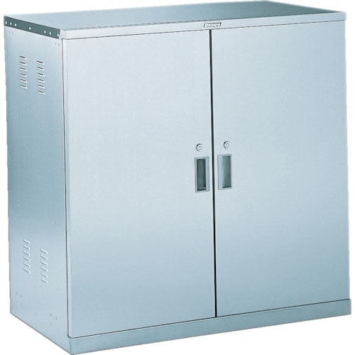トラスコ中山 TRUSCO 耐震薬品庫 両開型 棚スライド式 900X500XH900(ご注文単位1台)【直送品】