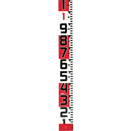 トラスコ中山 タジマ シムロンロッド-120 長さ20m 1mアカシロ仕様 紙箱(ご注文単位1個)【直送品】