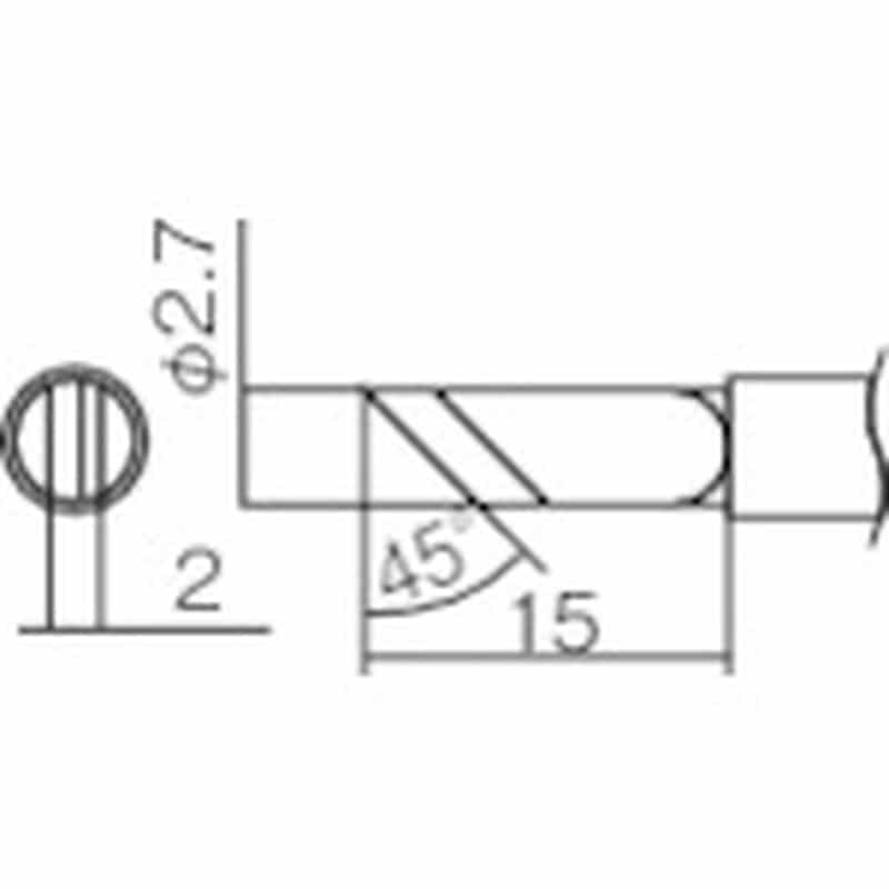 トラスコ中山 白光 こて先 K型　294-6076（ご注文単位1本）【直送品】