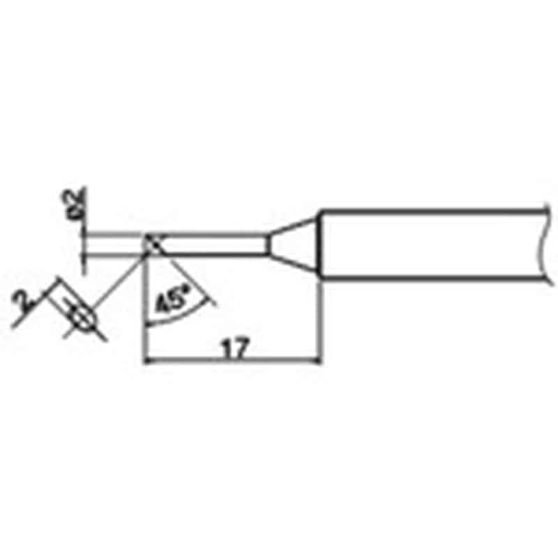 トラスコ中山 白光 こて先 2C型　102-5926（ご注文単位1本）【直送品】
