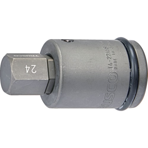 トラスコ中山 TRUSCO インパクト用ヘキサゴンソケット差替式ソケット・ビット 差込角19.0mm 対辺24mm（ご注文単位1セット）【直送品】