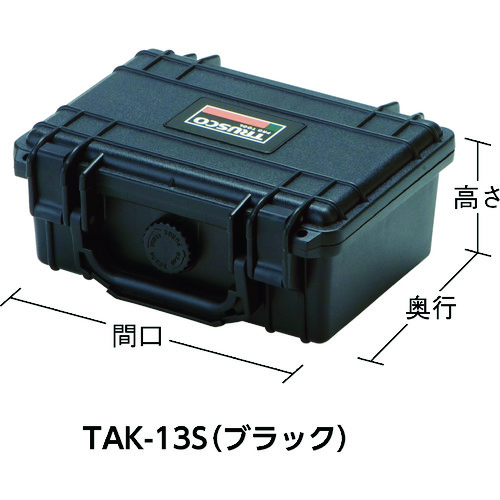 トラスコ中山 TRUSCO プロテクターツールケース 黒 SM 240×198×108(ご注文単位1個)【直送品】