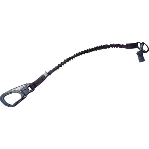 トラスコ中山 CETACEA リテンションランヤード スナップシャックル 黒(ご注文単位1個)【直送品】