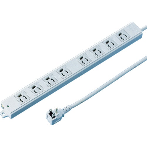 トラスコ中山 SANWA 工事物件タップ 抜け止めコンセント 8個口 L型 ケーブル長1m 818-4039(ご注文単位1個)【直送品】