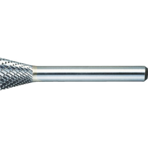 トラスコ中山 TRUSCO 超硬バー 逆テーパー型 Φ16X刃長19X軸6 ダブルカット(ご注文単位1本)【直送品】