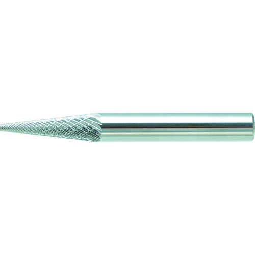 トラスコ中山 TRUSCO 超硬バー テーパー型 Φ6(14°)X刃長19X軸6 ダブルカット(ご注文単位1本)【直送品】