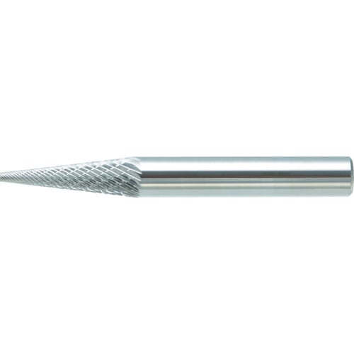 トラスコ中山 TRUSCO 超硬バー テーパー型 Φ6X刃長12.7X軸6 ダブルカット(ご注文単位1本)【直送品】