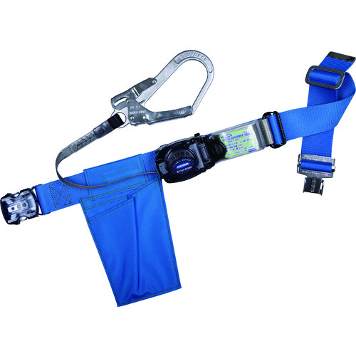 トラスコ中山 ツヨロン 胴ベルト型墜落制止用器具 リトラ ワンタッチ型 青 Mサイズ(ご注文単位1本)【直送品】