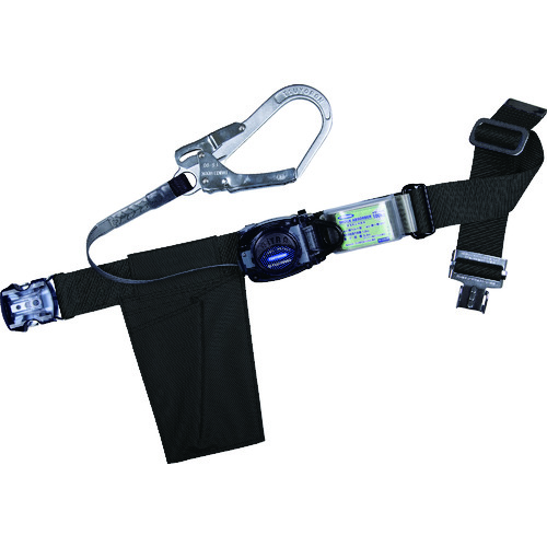 トラスコ中山 ツヨロン 胴ベルト型墜落制止用器具 リトラ ワンタッチ型 黒 Mサイズ(ご注文単位1本)【直送品】