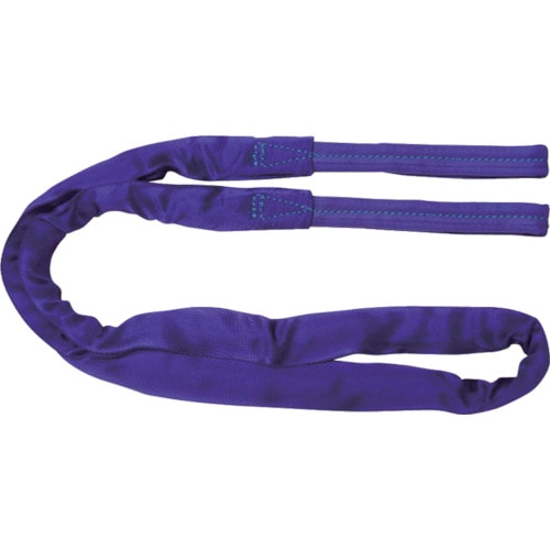 トラスコ中山 TESAC ブルースリングソフトE形(両端アイタイプ)荷重1t 全長1m(JIS規格品)(ご注文単位1本)【直送品】